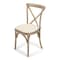 Atlas Commercial Products Canvas Tie Back Cross Back Chair Cushion XBCC4BLST-LG - alternate 3